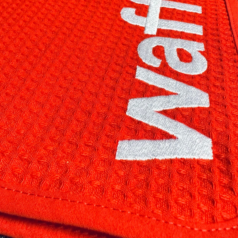 Red waffl Towel