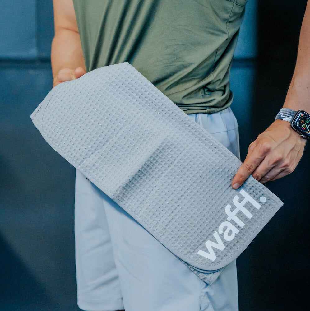 waffl Mini Towel - Stone Grey
