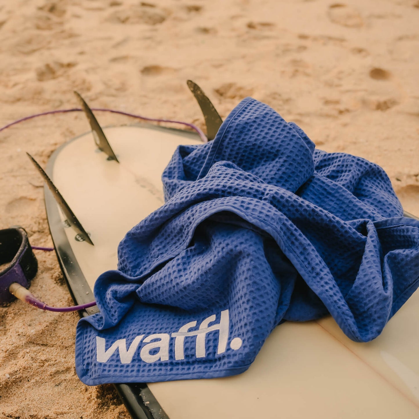 Royal Blue waffl Towel