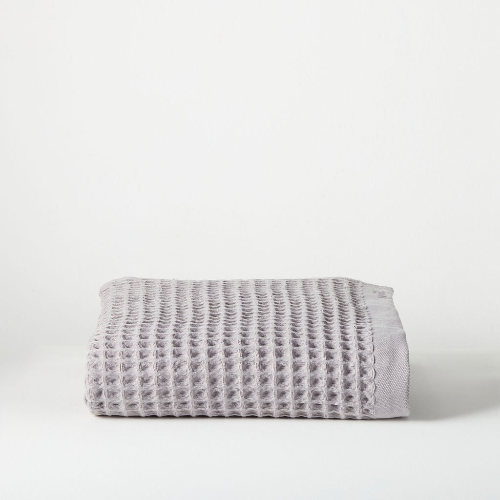 waffl Badetuch - Stein Grau