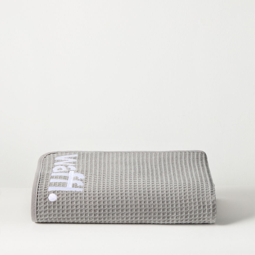 Stone Grey waffl Towel