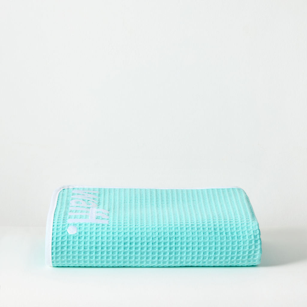 Marine Blue waffl Towel