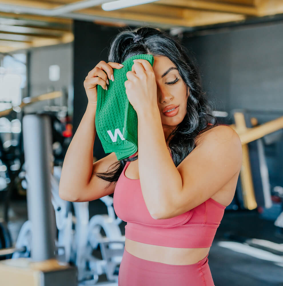 waffl Mini Towel - Bottle Green